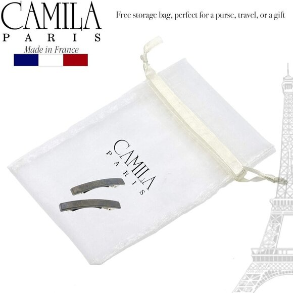 Hair Clips French Barrettes Set of 2 Strong Hold Durable Styling Girls Women